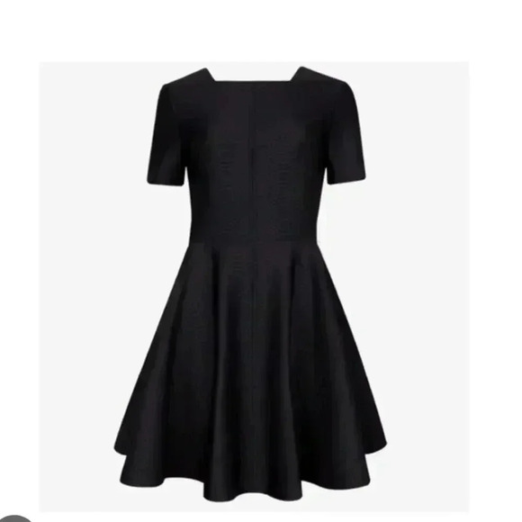 Ted BakerWomens Black Melisse Embossed Neoprene Dress Size 4 - Picture 3 of 13
